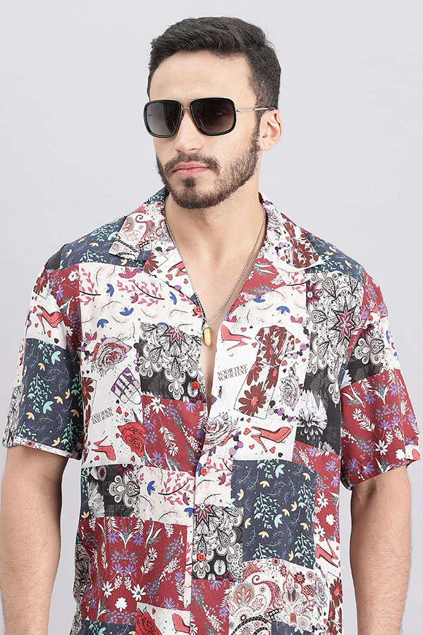 Multi Color Half Sleeve Printed Shirt - Image 6