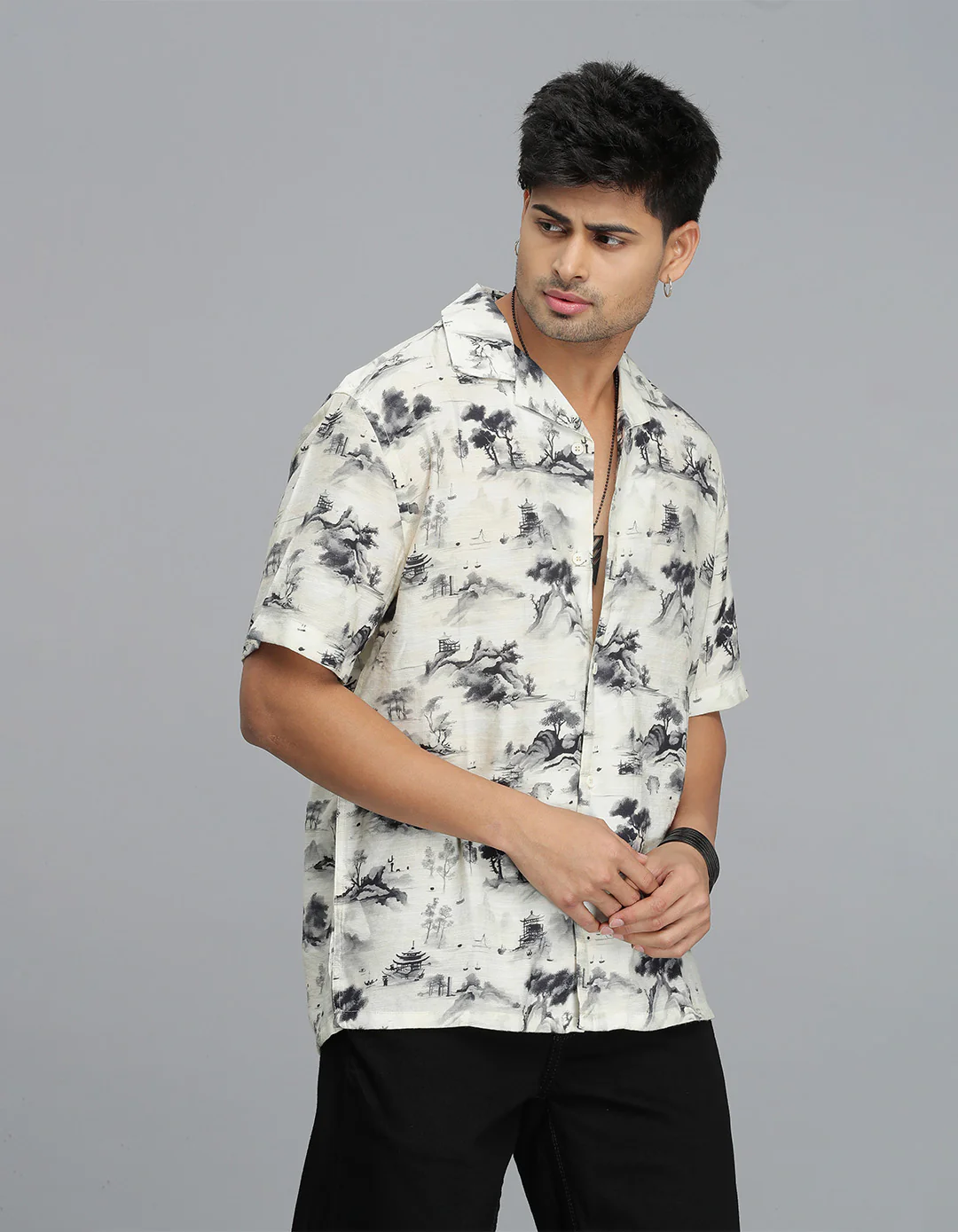 Multi Color Half Sleeves Printed Shirt - Image 3