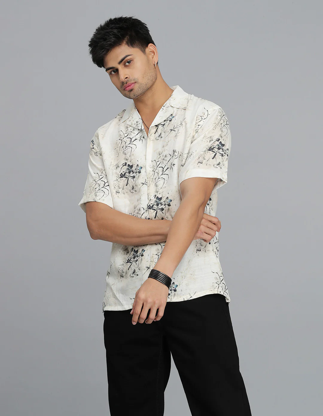 Multi Color Half Sleeves Printed Shirt