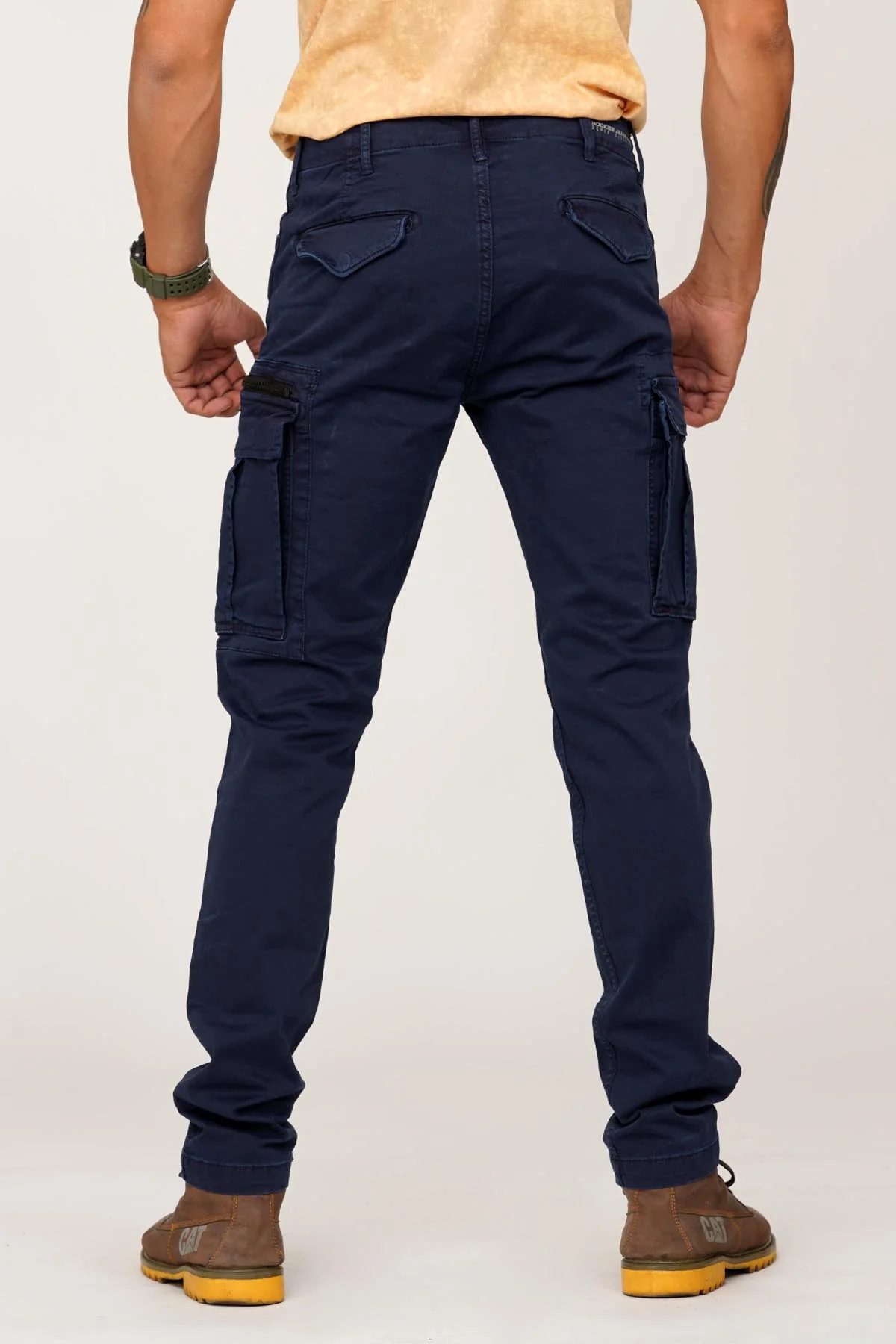 Navy Regular Fit Cargo Pant - Image 2