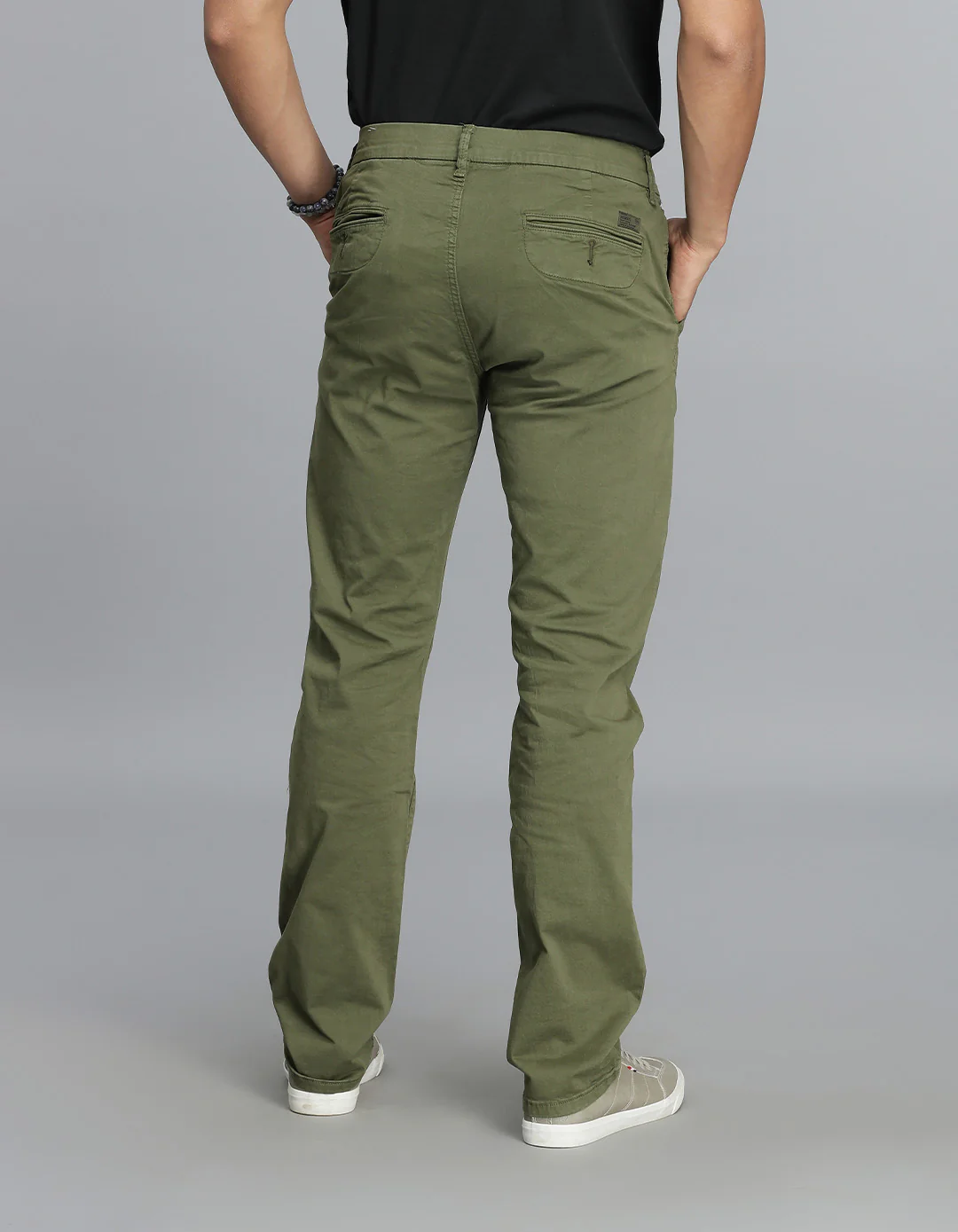 Olive Regular Fit Cargo Pant - Image 5