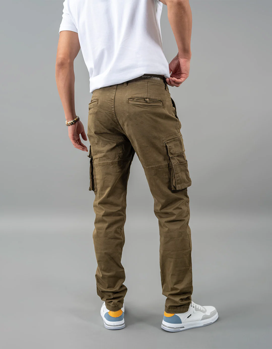 Olive Regular Fit Cargo Pant - Image 5