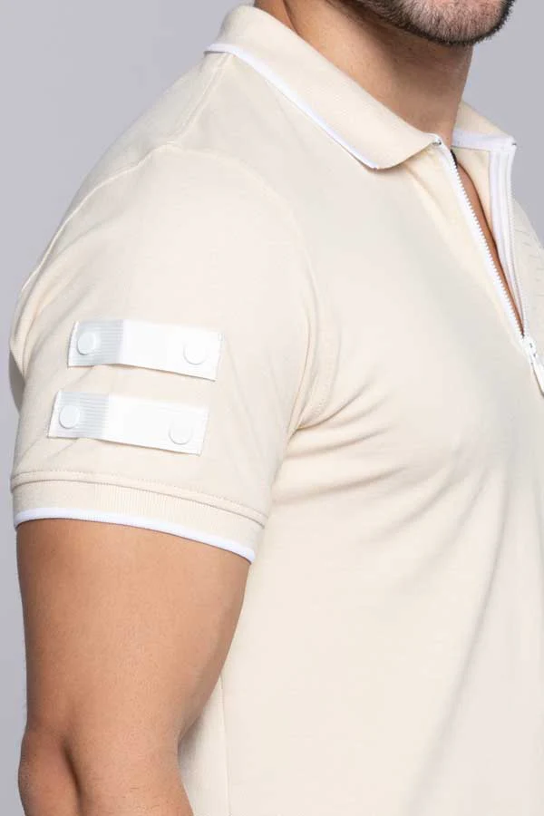 Parchmant Half Sleeves Pique Polo Tee - Image 6
