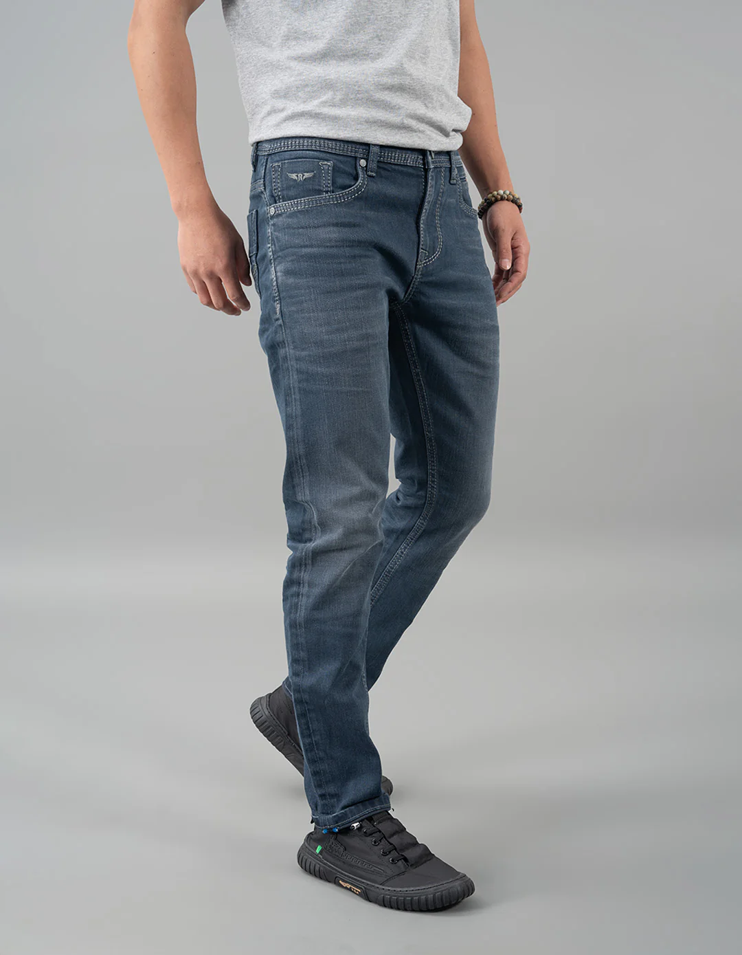 Petrol Low-Rise Ankle Length Jeans - Image 4