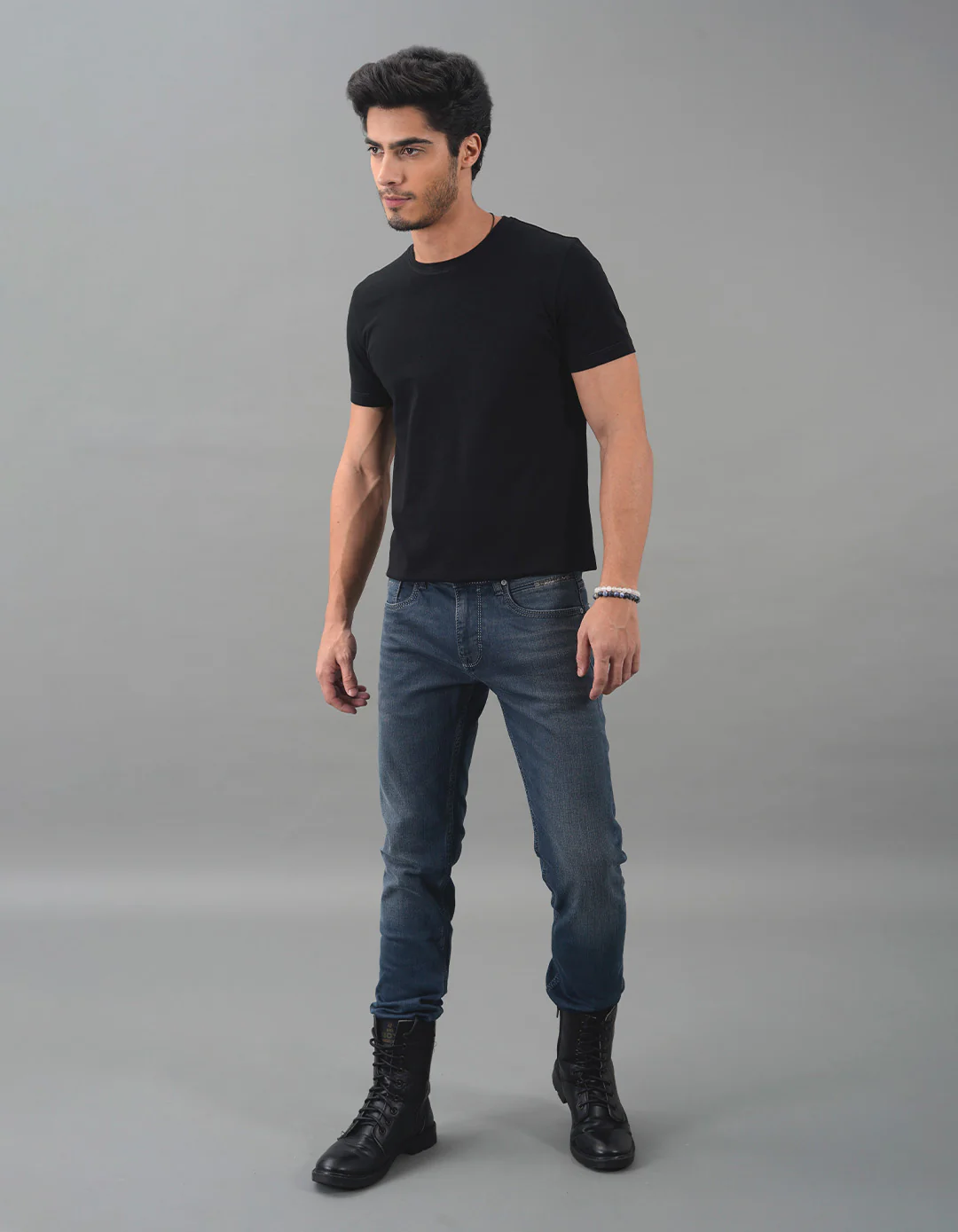Petrol Mid-Rise Slim Straight Fit Jeans - Image 2