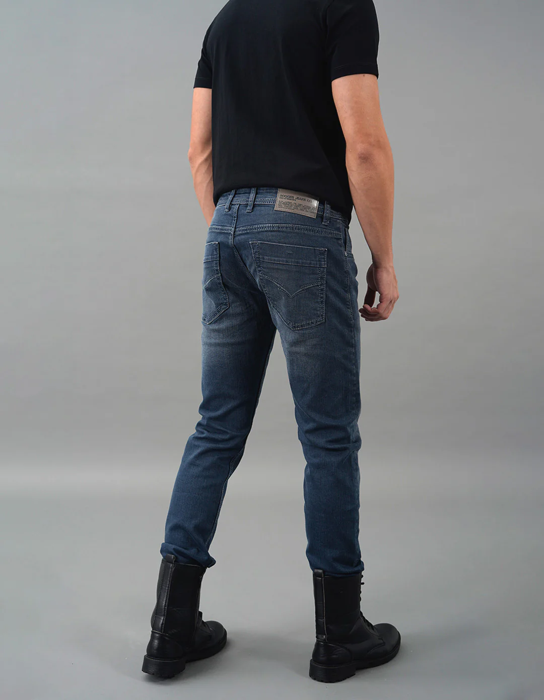 Petrol Mid-Rise Slim Straight Fit Jeans - Image 5