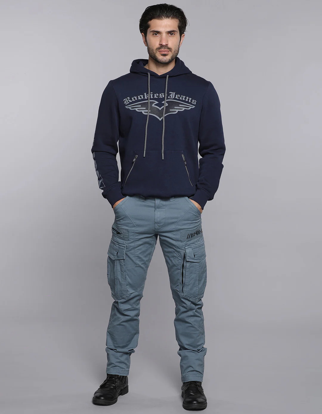 Petrol Regular Fit Cargo Pant - Image 2