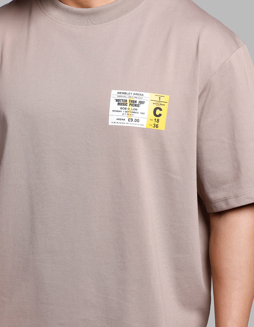 Sand Half Sleeves Oversize Tee - Image 6
