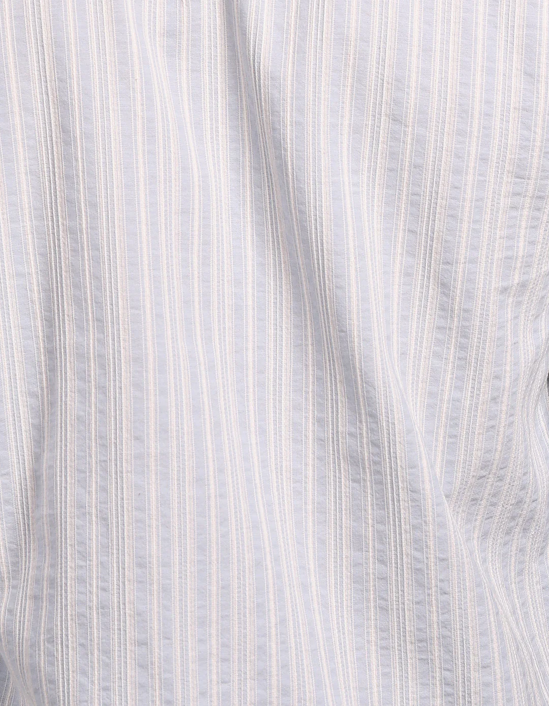 Sky Blue 100% Cotton Full Sleeve Stripe Shirt - Image 7
