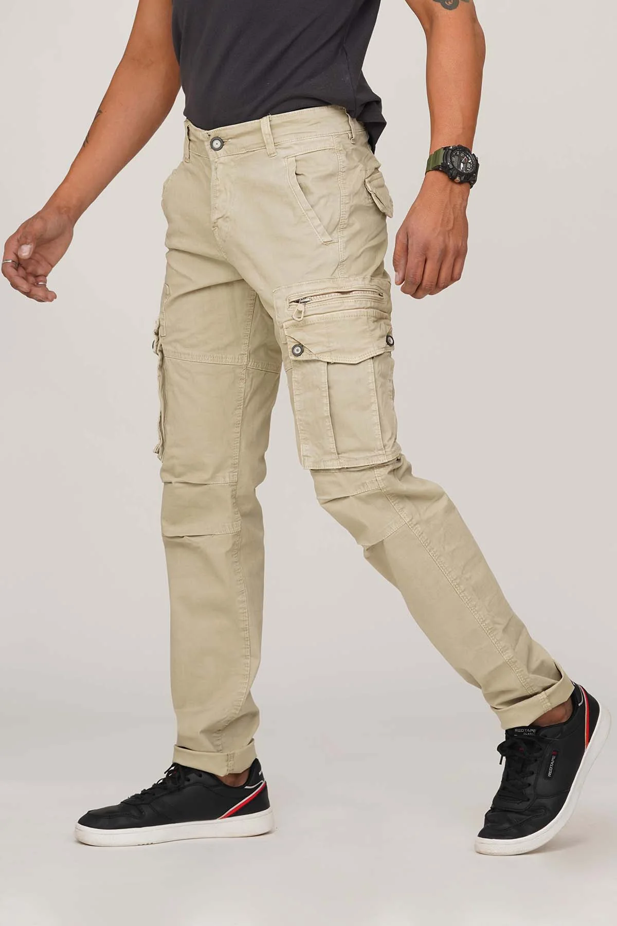 Stone Regular Fit Cargo Pant - Image 2