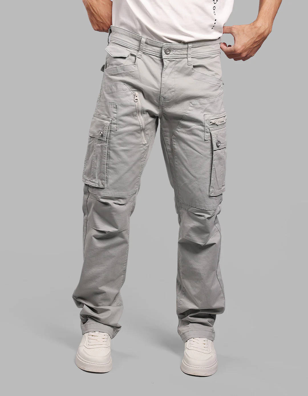 Stone Comfort Straight Fit Stretch Cargo Pants - Image 3