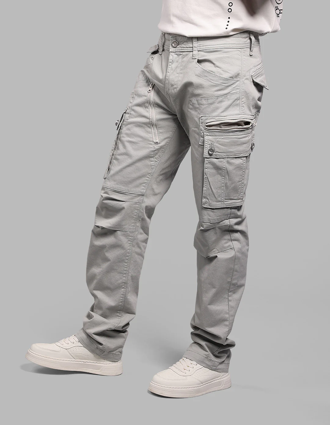 Stone Comfort Straight Fit Stretch Cargo Pants - Image 5