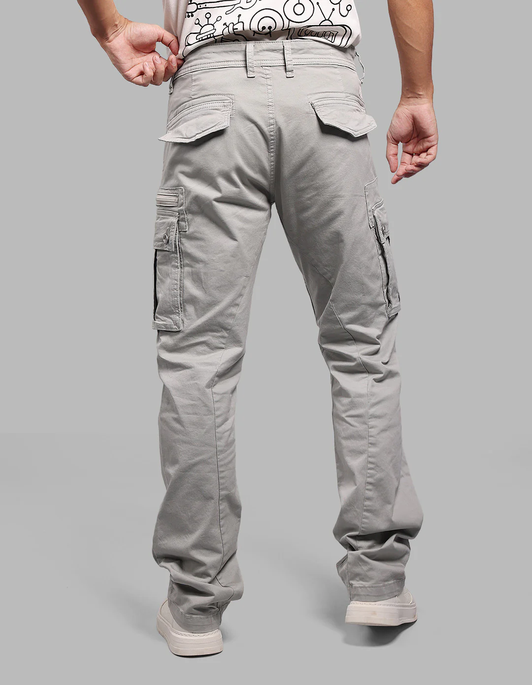 Stone Comfort Straight Fit Stretch Cargo Pants - Image 6