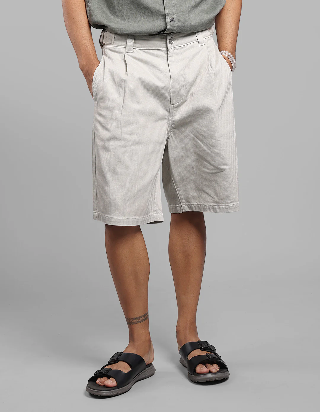 Stone Loose Fit Cotton Short
