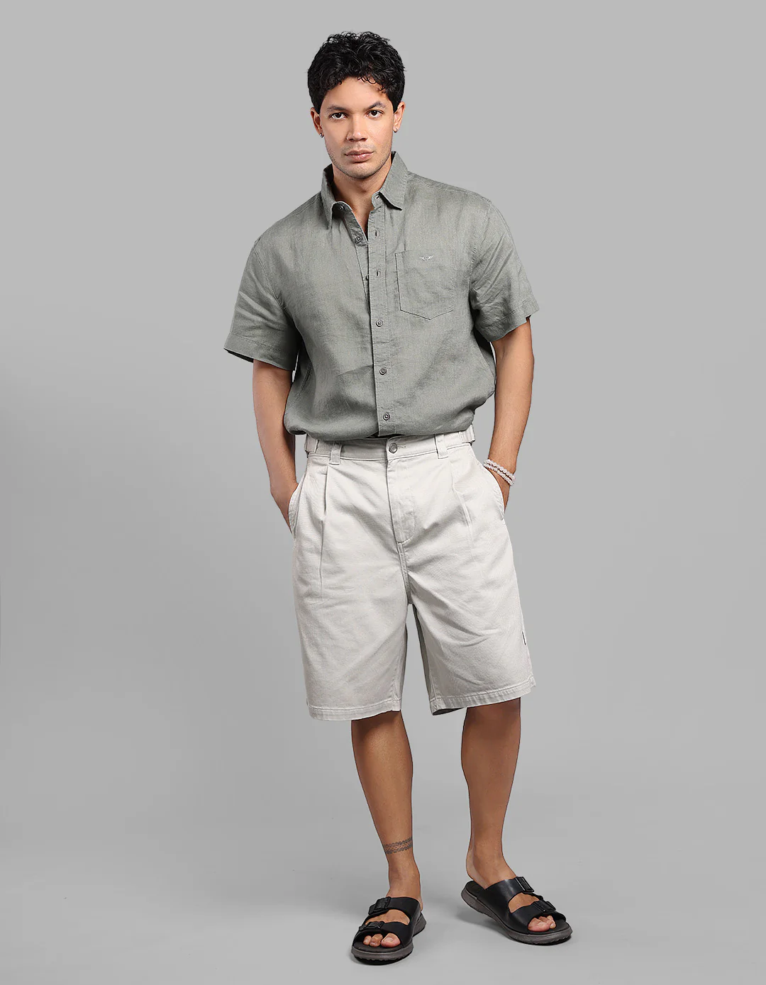 Stone Loose Fit Cotton Short - Image 2