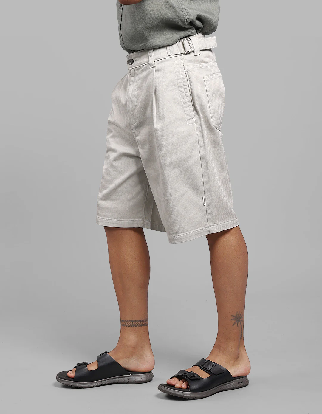 Stone Loose Fit Cotton Short - Image 5