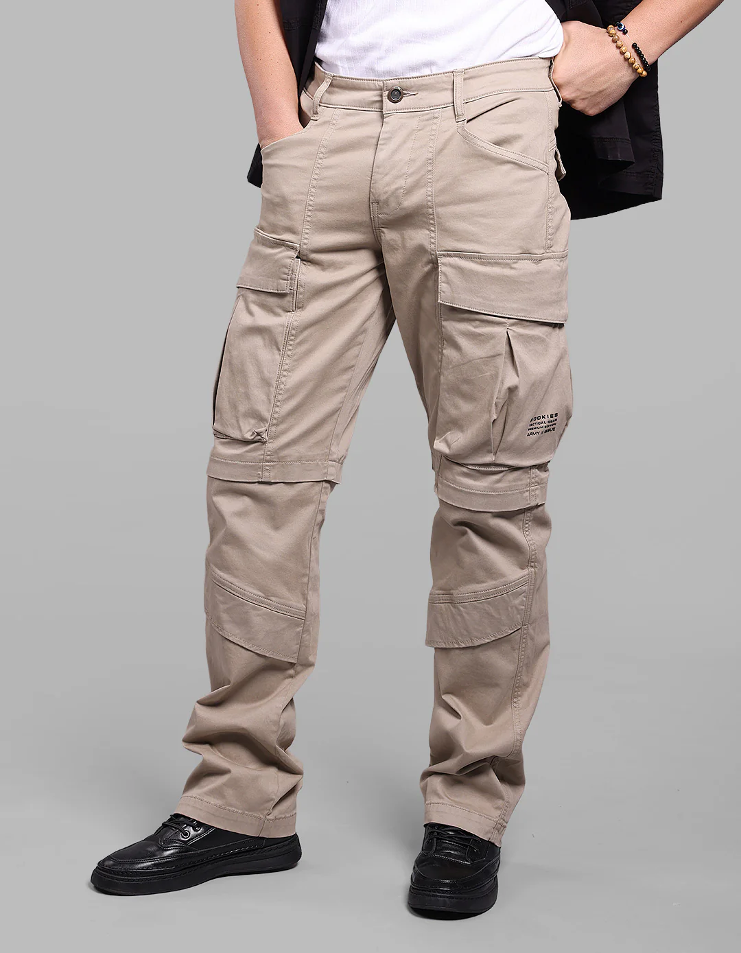 Stone Comfort Straight Fit Stretch Cargo Pants - Image 3