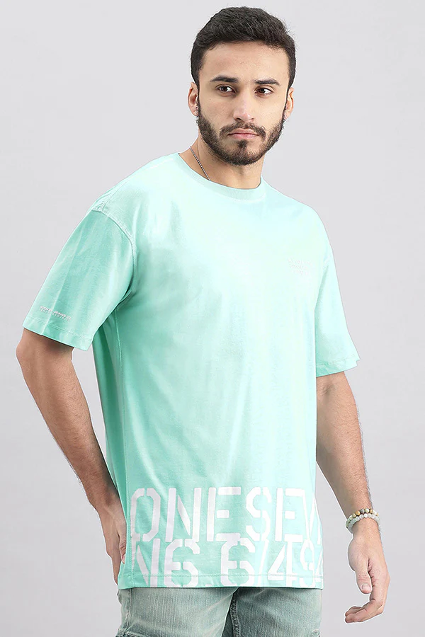 Water Ballet Half Sleeve Oversized Tee - Image 3