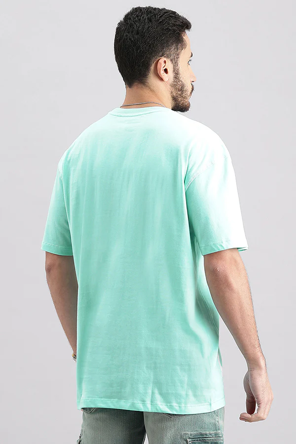 Water Ballet Half Sleeve Oversized Tee - Image 4