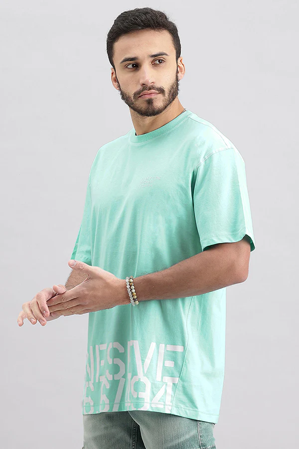 Water Ballet Half Sleeve Oversized Tee - Image 5
