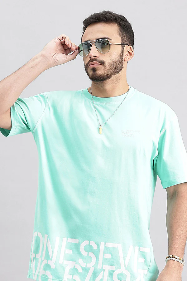 Water Ballet Half Sleeve Oversized Tee - Image 6